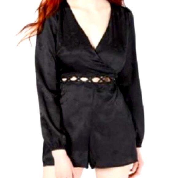 NWT Black Shorts Romper by Material Girl in sz S
